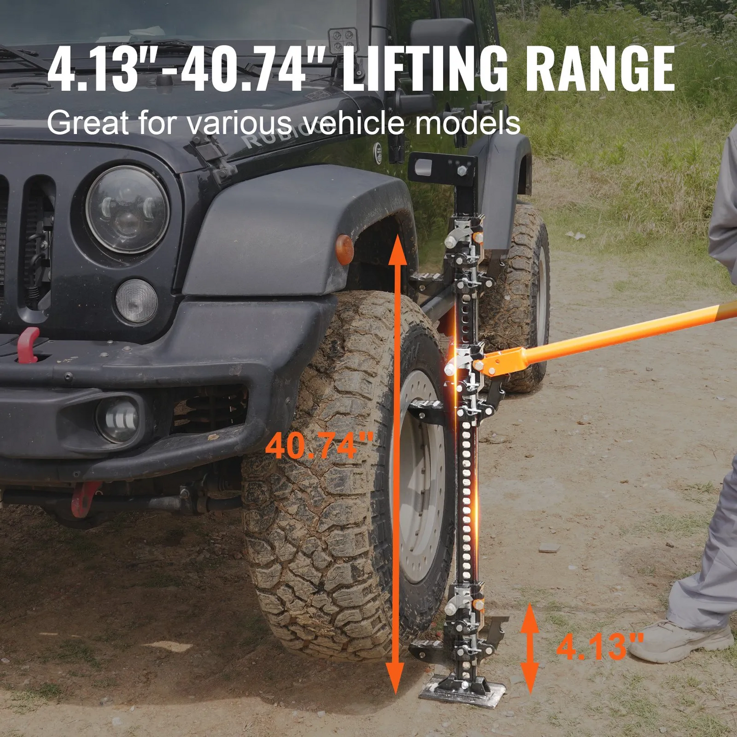 VEVOR High Lift Farm Jack, 48" Utility Farm Jack, 7000 lbs Capacity Ratcheting Off Road Utility Jack, -$70