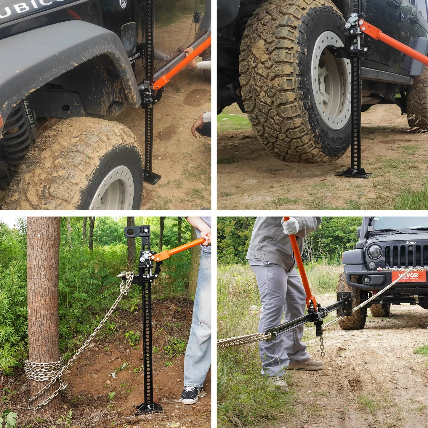 VEVOR High Lift Farm Jack, 48" Utility Farm Jack, 7000 lbs Capacity Ratcheting Off Road Utility Jack, -$70