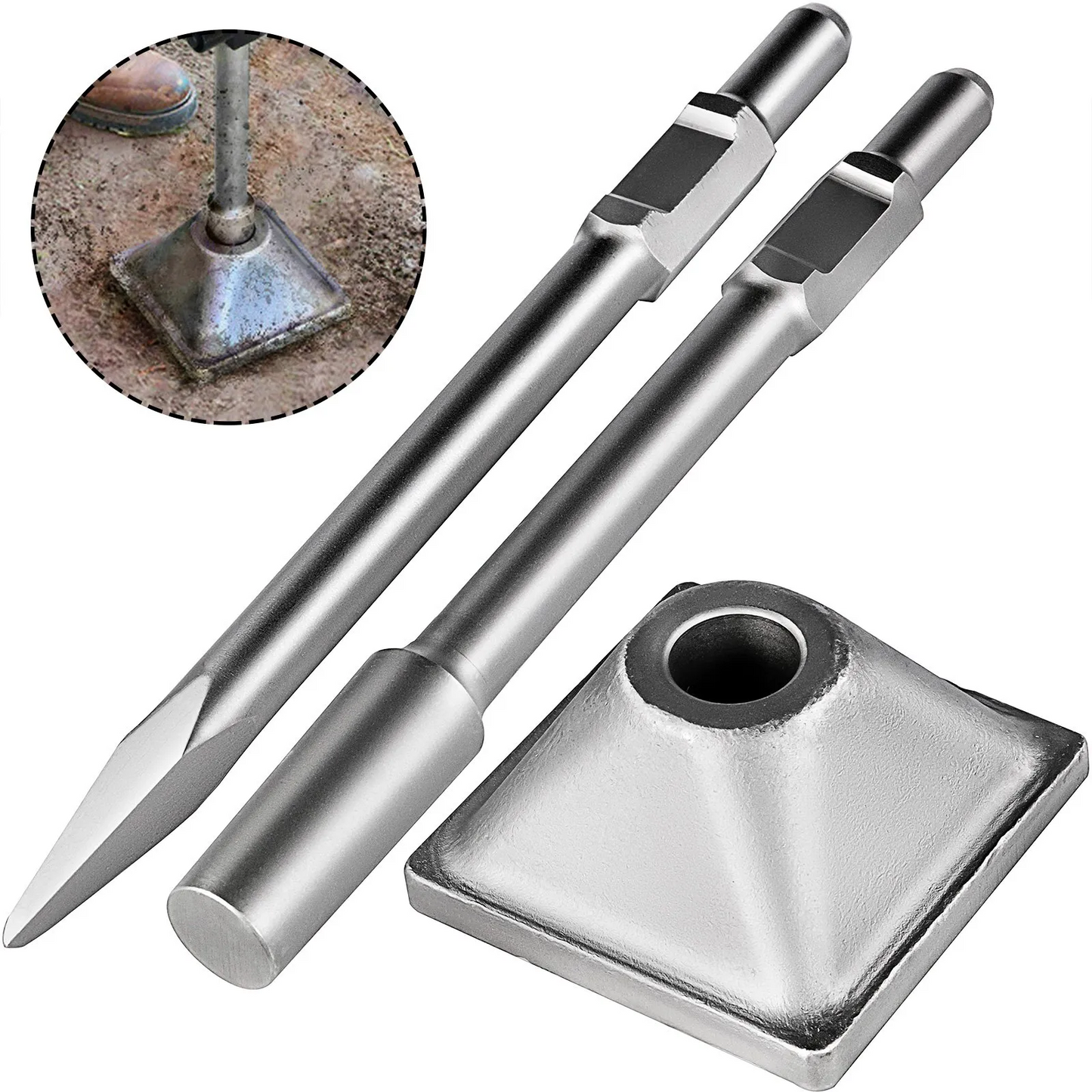 VEVOR Jack Hammer Soil Compactors Dirt Tamper, Jackhammer Bits, Tamper Shank and Plate, -$55
