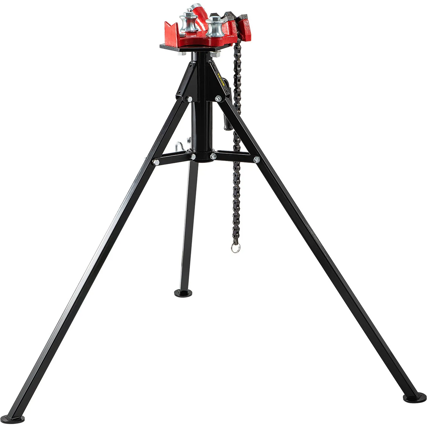 VEVOR Tripod Pipe Chain Vise, 1/8"-5" Pipe Capacity with Portable Folding Steel Legs, 36.4 inch Length, -$110