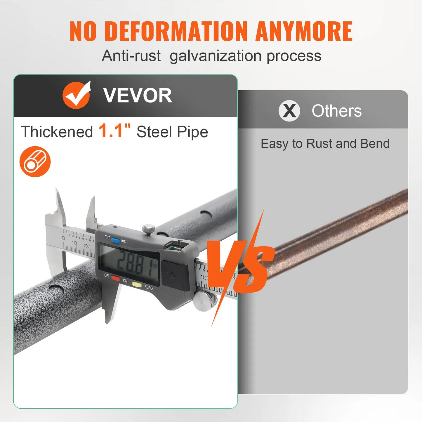 VEVOR Cargo Bar, Truck Bed Bar Adjustable from 40" to 73", Heavy-duty Steel Cargo Stabilizer Bar,-$25
