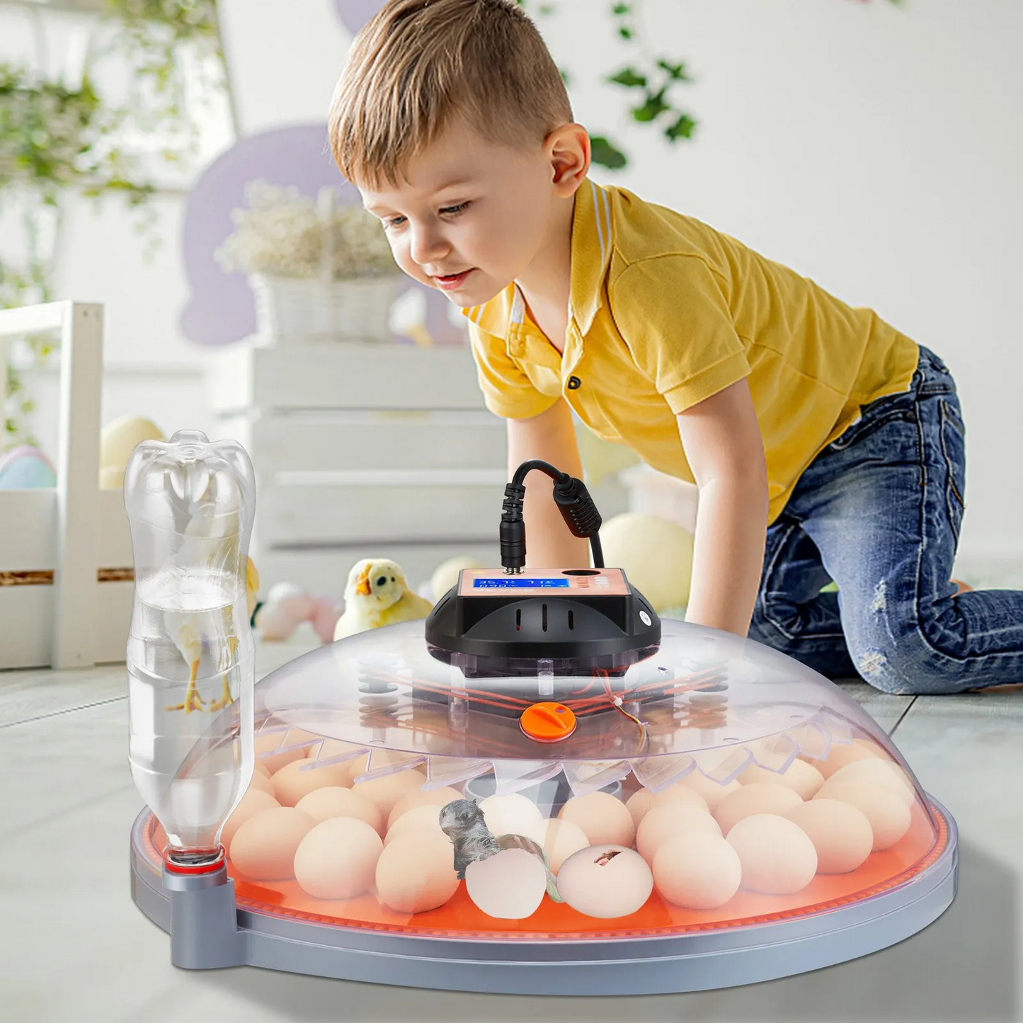 VEVOR 48 Egg Incubator, Incubators for Hatching Eggs, 360°Automatic Egg Turner with Temperature,-$70