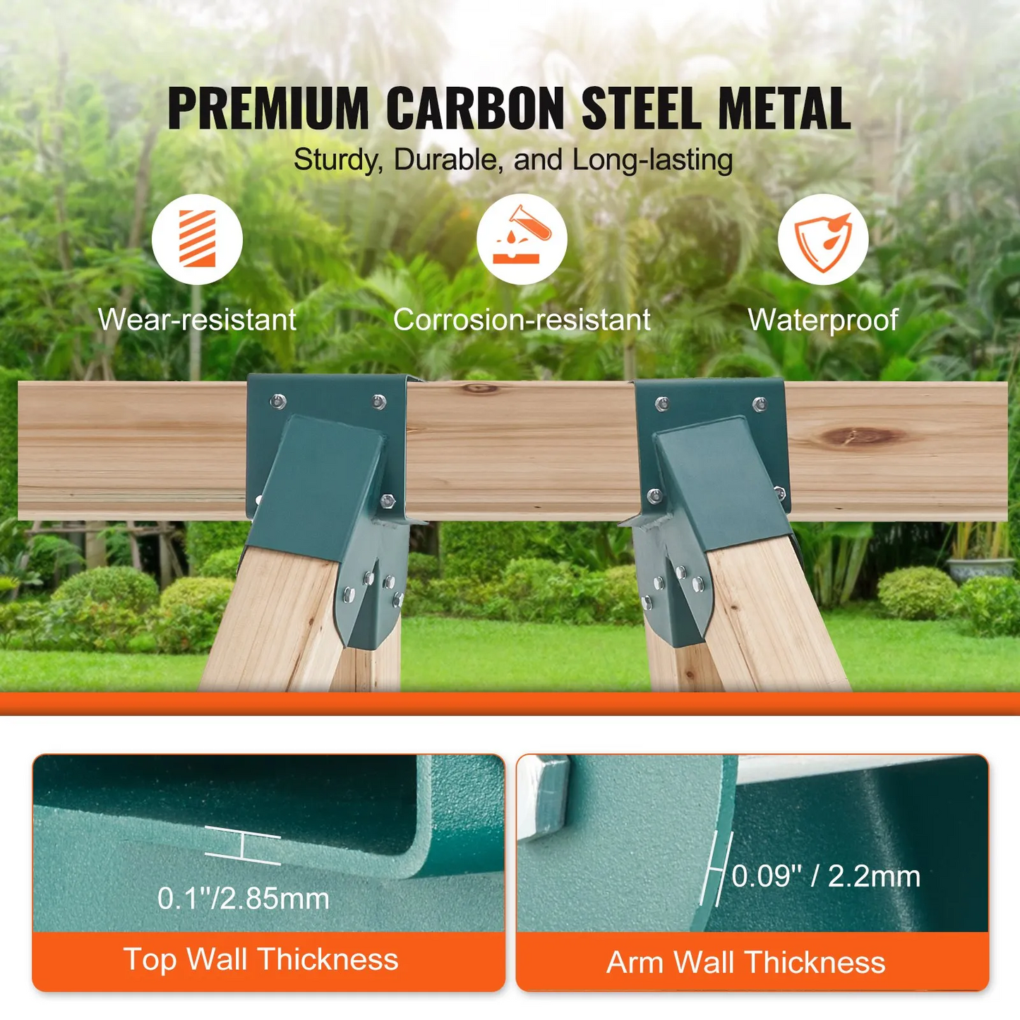 VEVOR A-Frame Middle Swing Set Brackets, Heavy Duty Carbon Steel Swing with Mounting Hardware,-$40