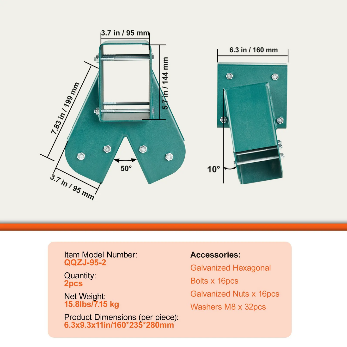 VEVOR A-Frame Middle Swing Set Brackets, Heavy Duty Carbon Steel Swing with Mounting Hardware,-$40