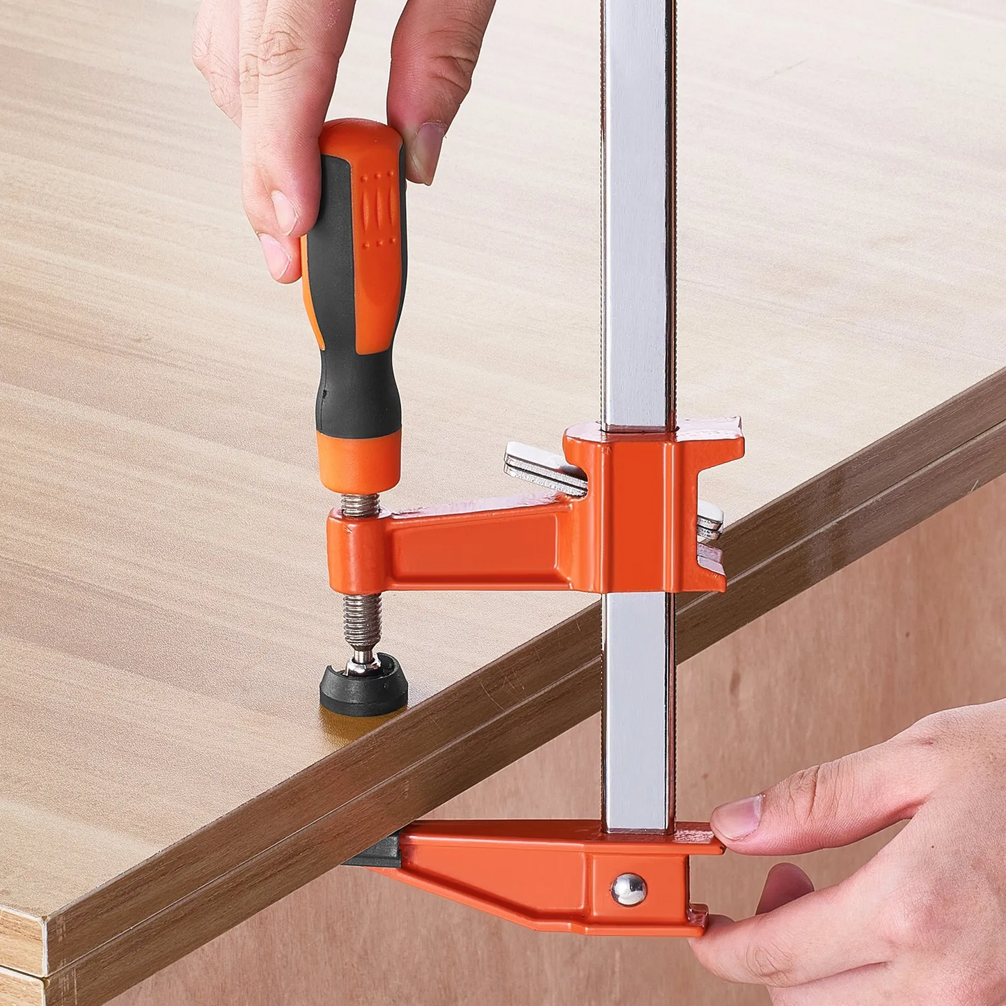 VEVOR Bar Clamps for Woodworking, 2-Pack 36" Clamp/Spreader, Quick-Change F Clamp with 600 lbs Load Limit