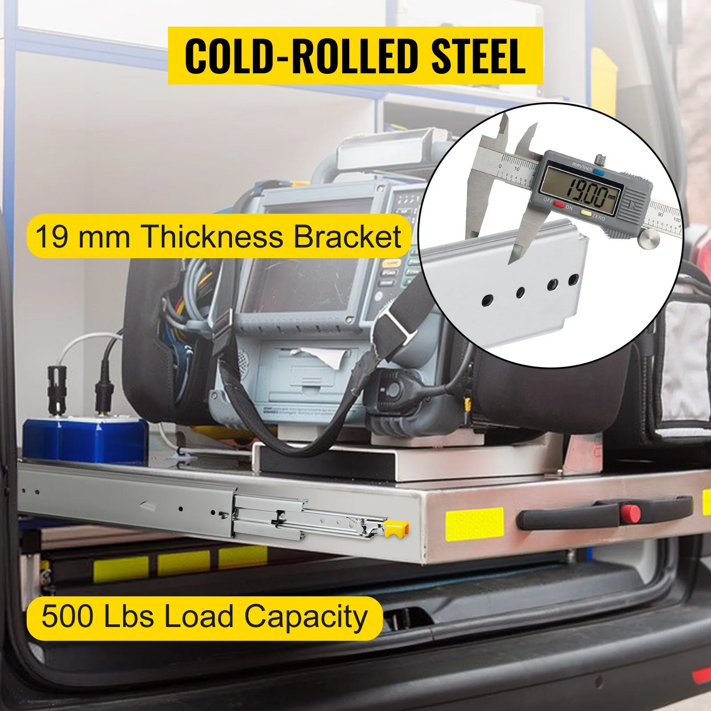 Heavy Duty Drawer Slides 500lbs Ball Bearing Drawer Slides 48inch Long with Lock,-$75