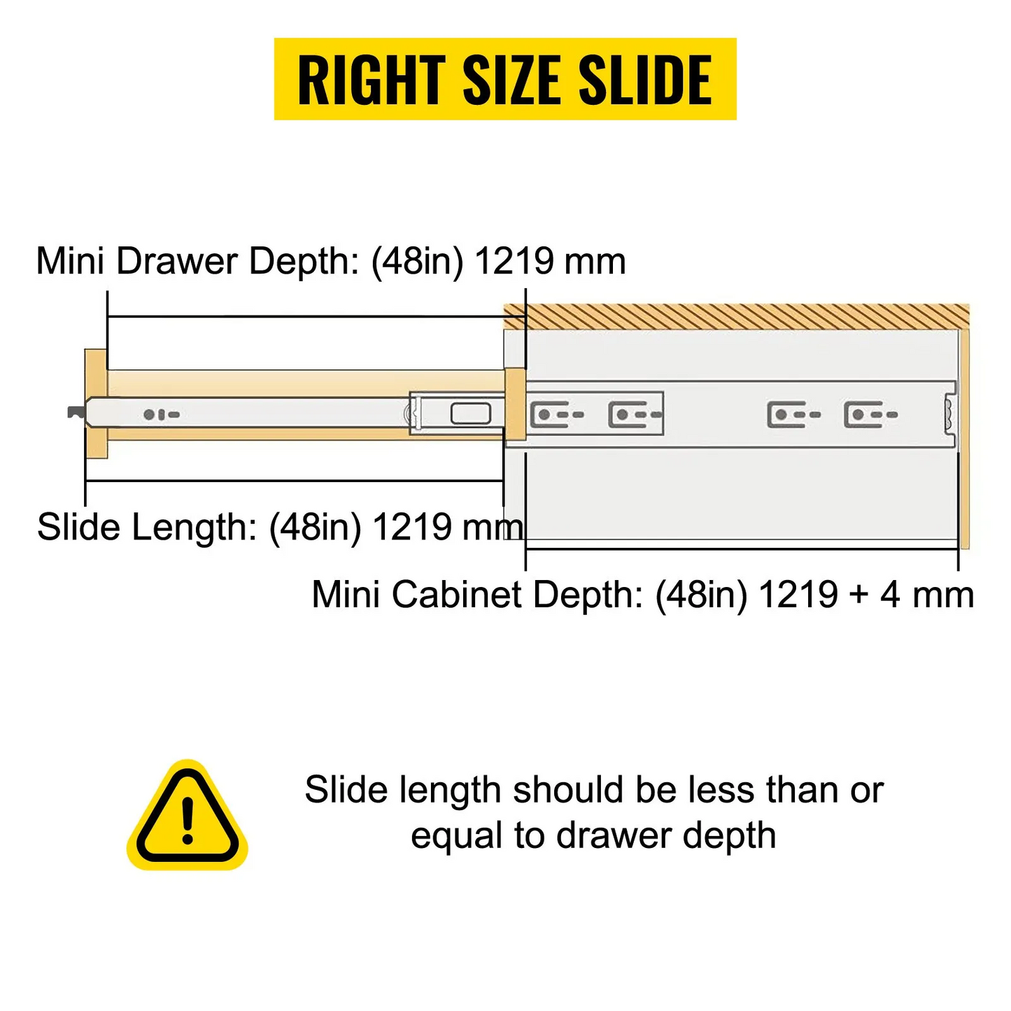 Heavy Duty Drawer Slides 500lbs Ball Bearing Drawer Slides 48inch Long with Lock,-$75