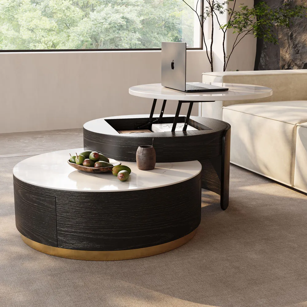 Brand New Lift-top Modern Nesting Coffee Table Set Of 2,-$900