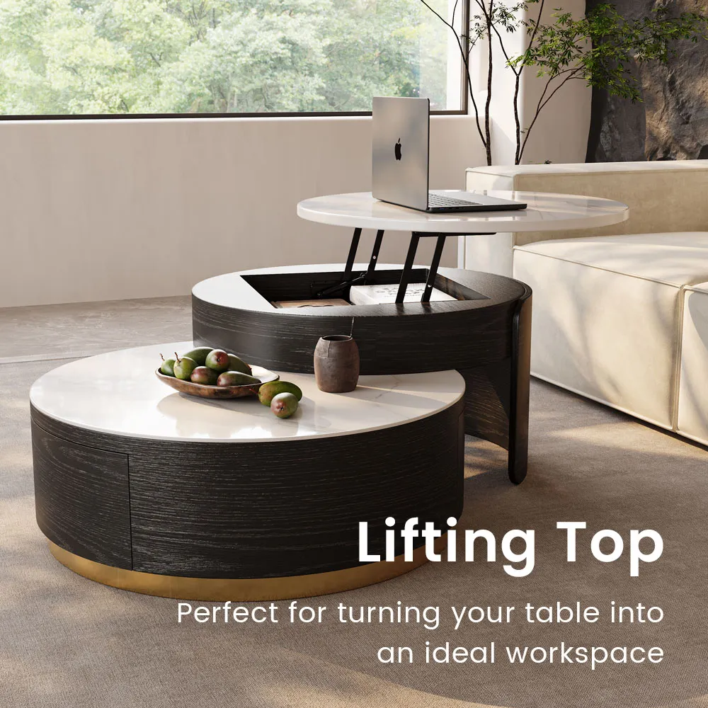 Brand New Lift-top Modern Nesting Coffee Table Set Of 2,-$900