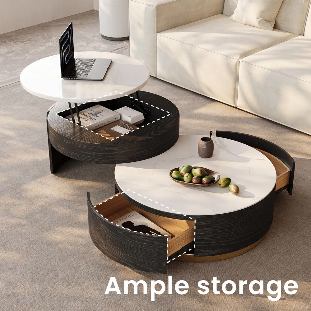 Brand New Lift-top Modern Nesting Coffee Table Set Of 2,-$900