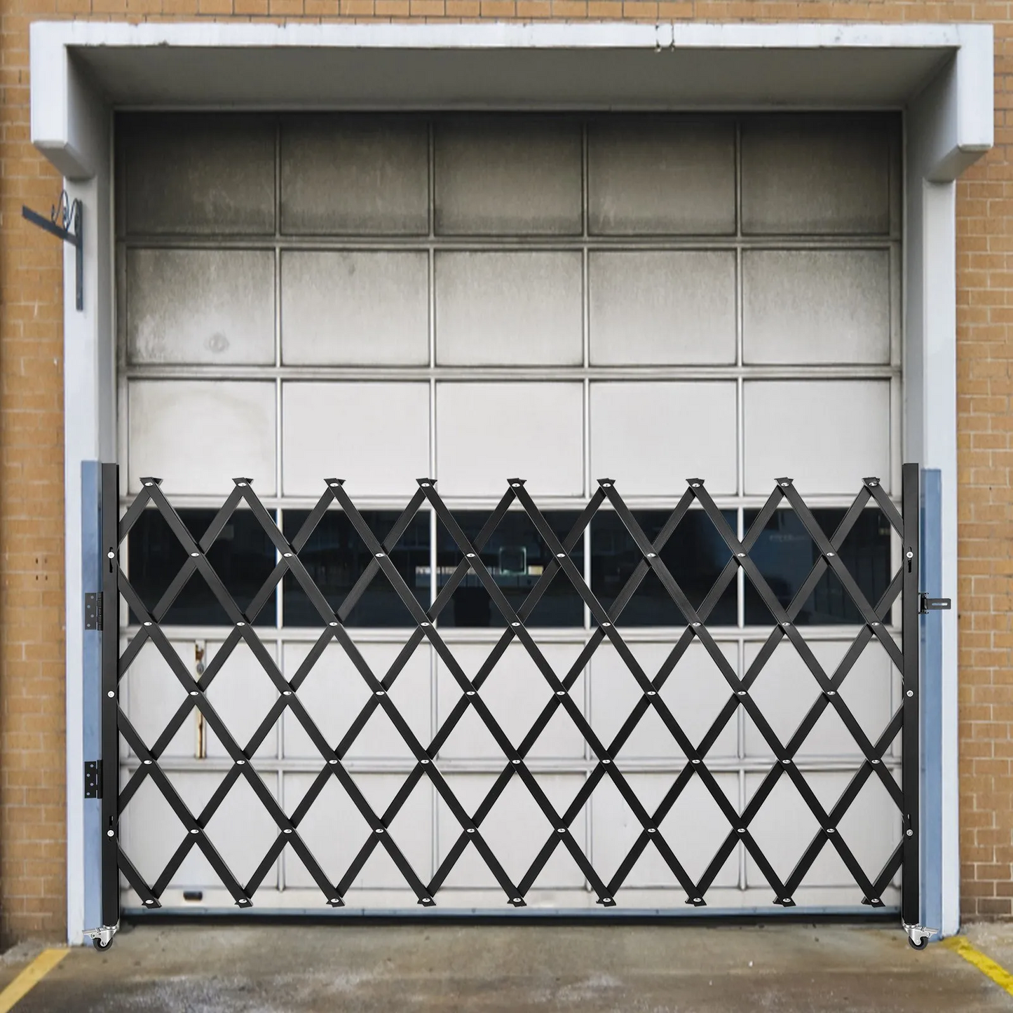 VEVOR Single Folding Security Gate, 75"W x 50"H Folding Door Gate, Steel Accordion Security Gate,-$120