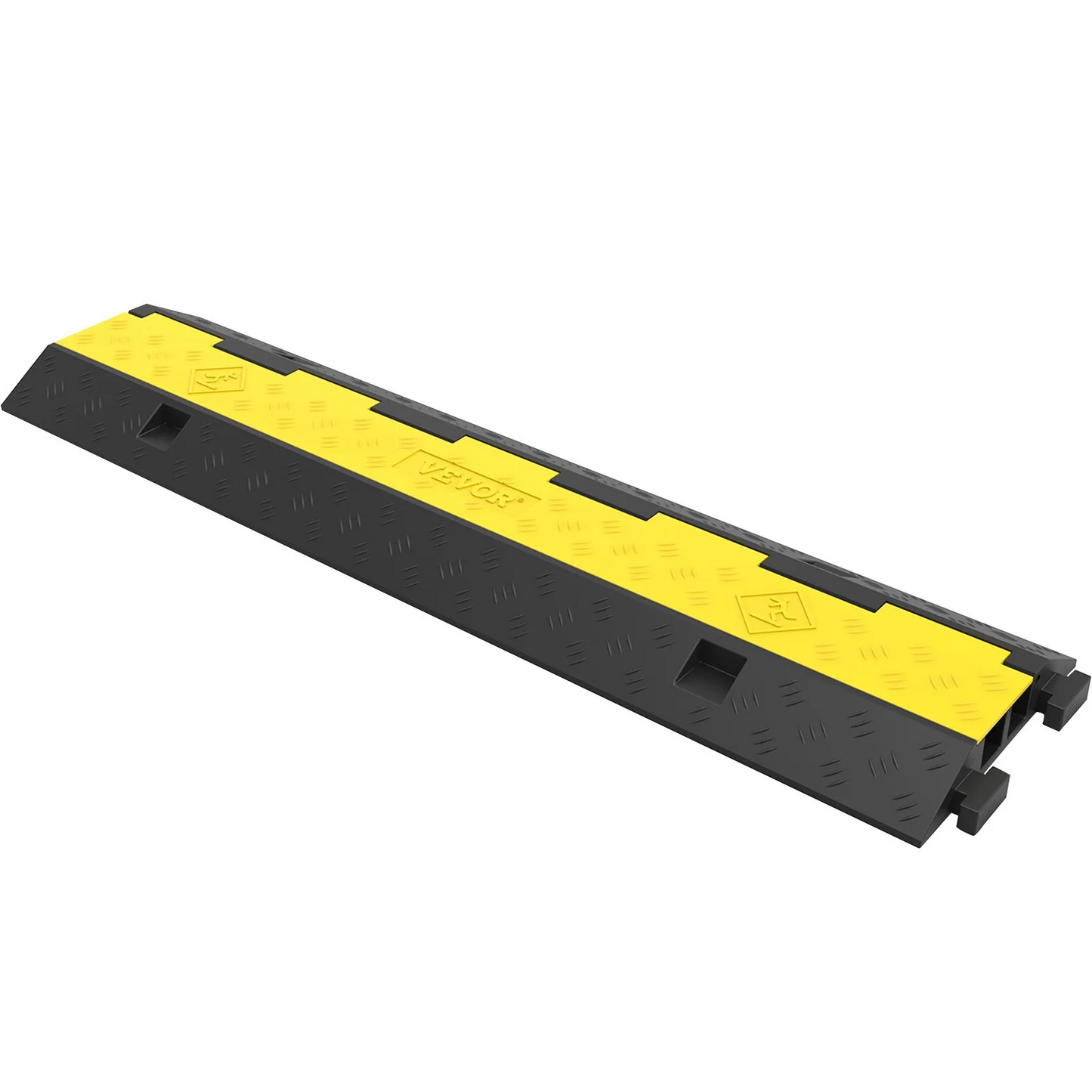 VEVOR Cable Protector Ramp, 5 Packs 2 Channels Speed Bump Hump, Rated 11000 LBS Load Capacity,