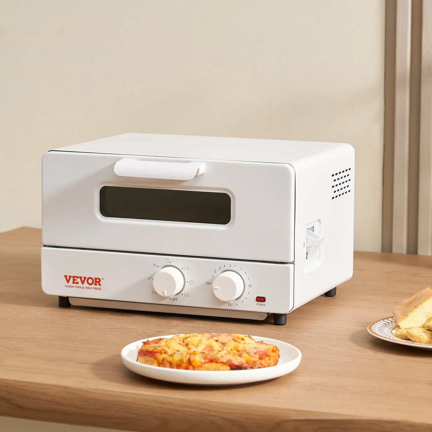 VEVOR Steam Oven Toaster, 12L Countertop Convection Oven, 1300W 5 In 1 Steam Toaster Oven,-$60