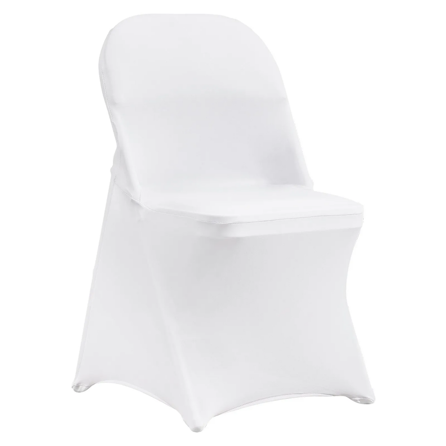 VEVOR White Stretch Spandex Chair Covers - 30 PCS, Folding Kitchen Chairs Cover, Universal Washable Slipcovers,-$45