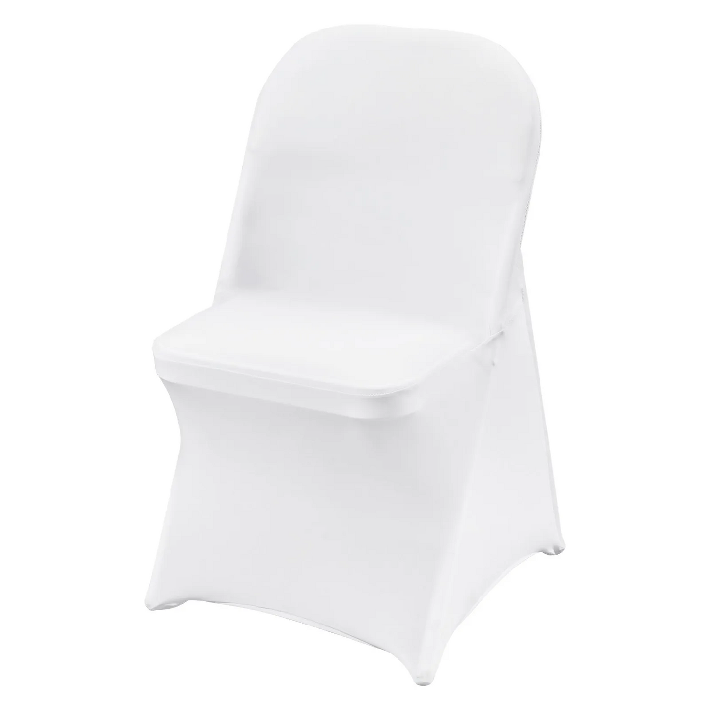 VEVOR White Stretch Spandex Chair Covers - 30 PCS, Folding Kitchen Chairs Cover, Universal Washable Slipcovers,-$45