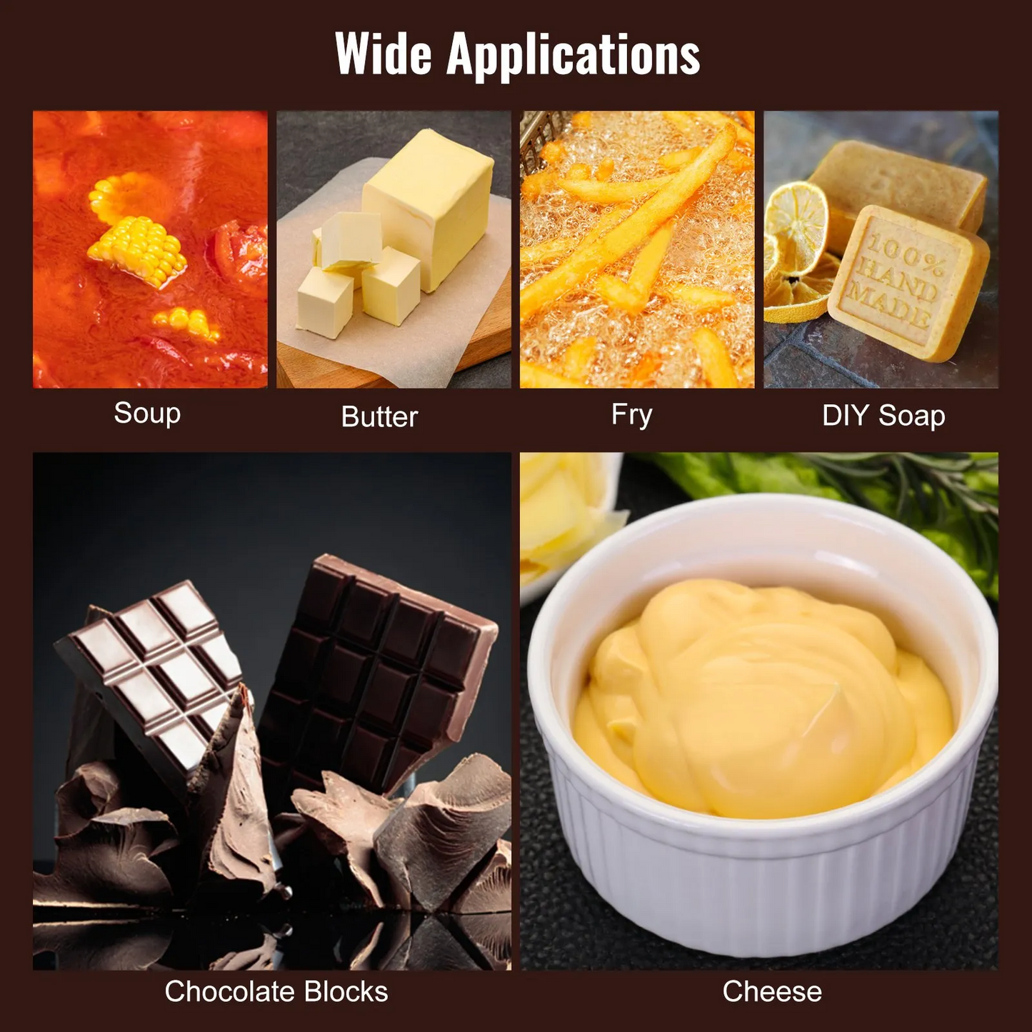 VEVOR Electric Fondue Pot Set for Cheese & Chocolate, 3 Quart Chocolate Melting Warmer, Stainless Steel Fondue,-$35
