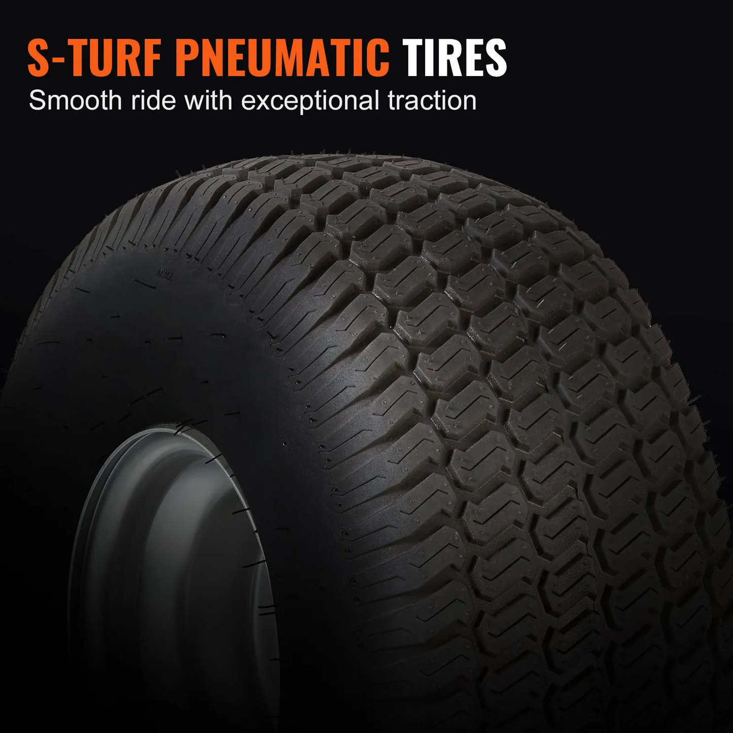 VEVOR Lawn Mower Tires with Rim, 20x8-8" Tubeless Tractor Tires, 2-Pack Tire, S-Turf Pneumatic Tires,-$120
