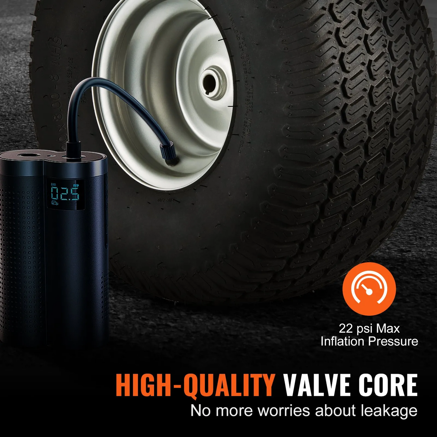 VEVOR Lawn Mower Tires with Rim, 20x8-8" Tubeless Tractor Tires, 2-Pack Tire, S-Turf Pneumatic Tires,-$120