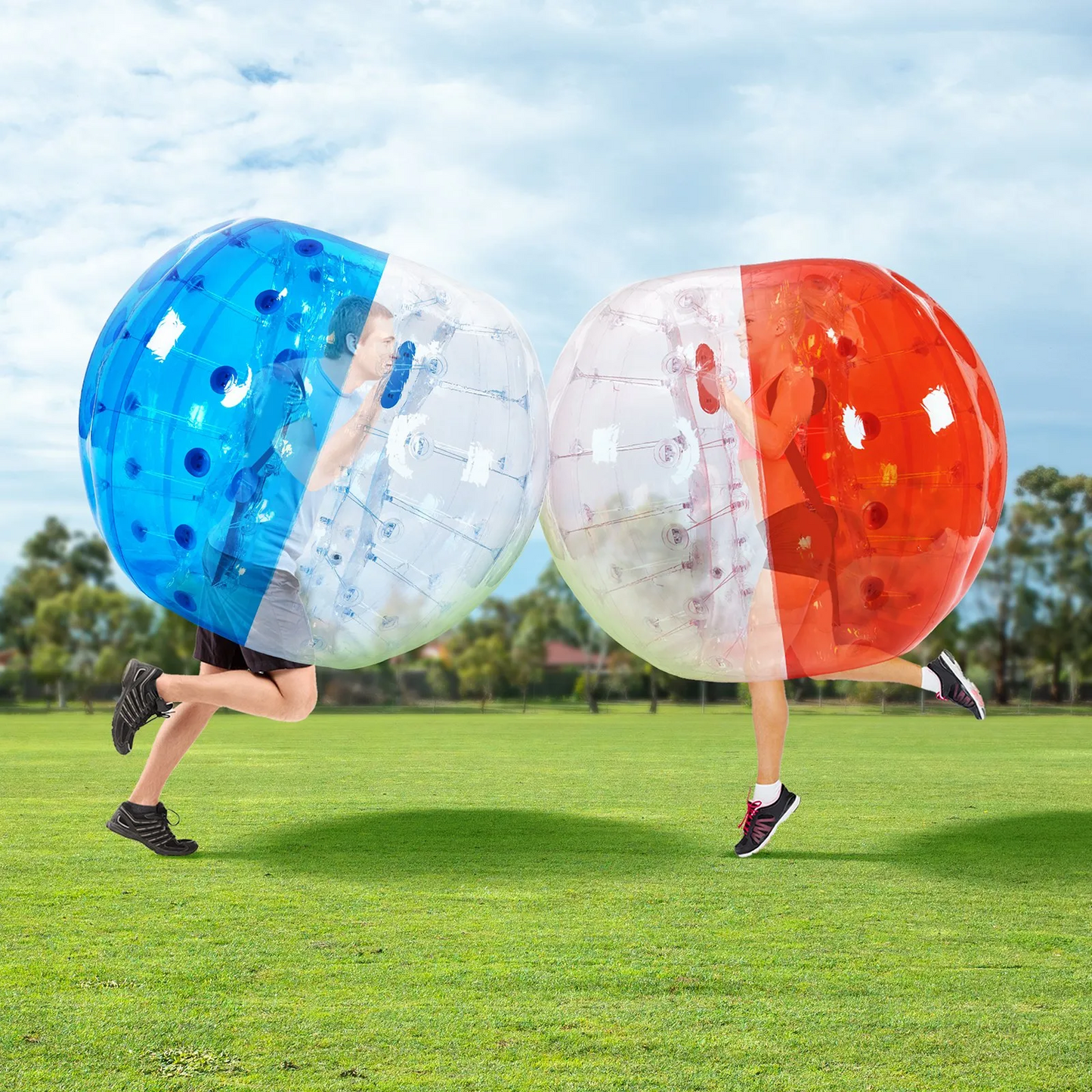 VEVOR Inflatable Bumper Balls 2-Pack, 5FT/1.5M Body Sumo Zorb Balls for Teen & Adult, 0.8mm Thick PVC,-$180