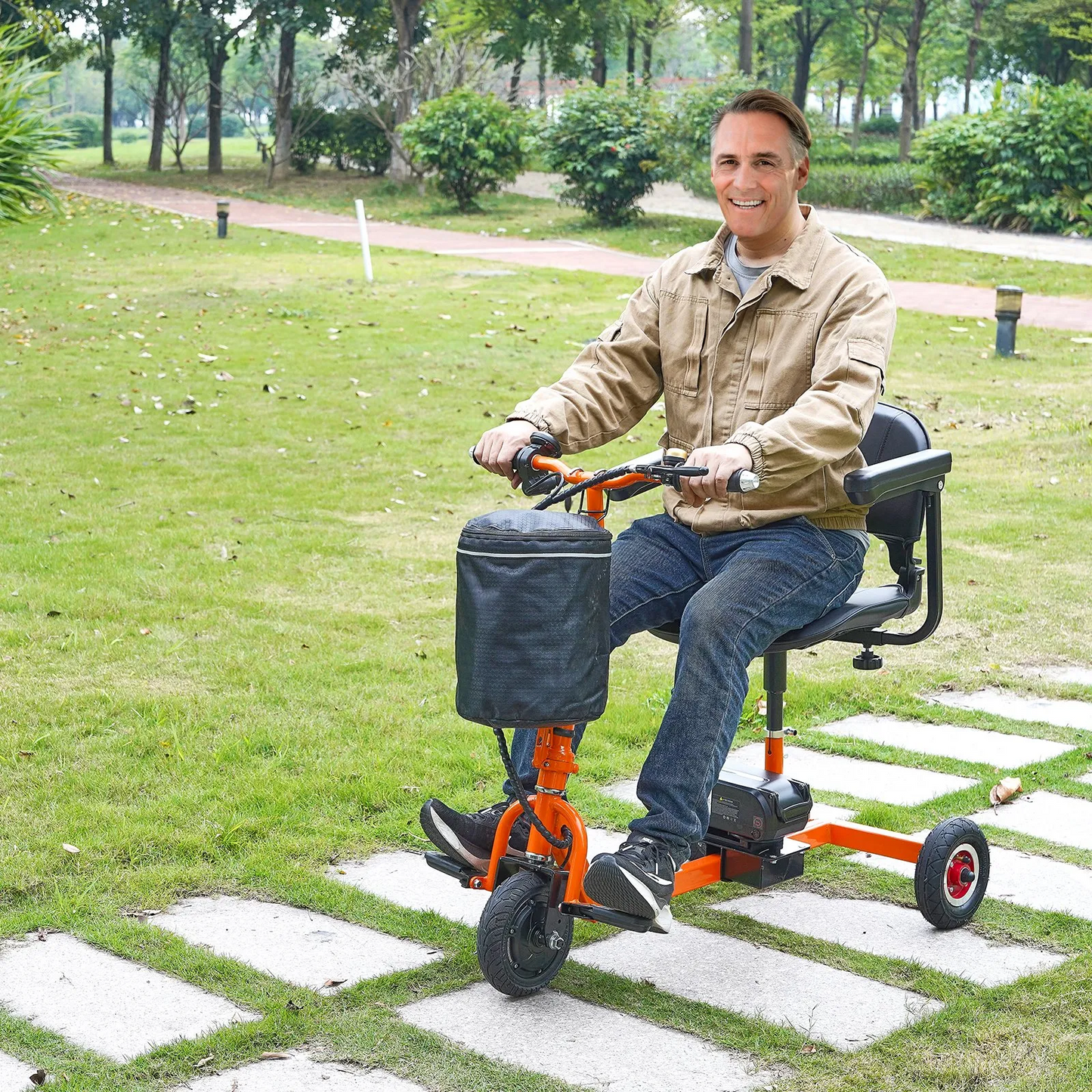 VEVOR Foldable 3 Wheel Mobility Scooter for Seniors, Portable Electric Powered with 12 Mile Long Range,-$450