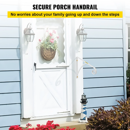 VEVOR Handrail Railing aluminum Post Mount Step Grab Rail for Wall Mounted 1 to 2 Steps Solid Hand Rail,-$45