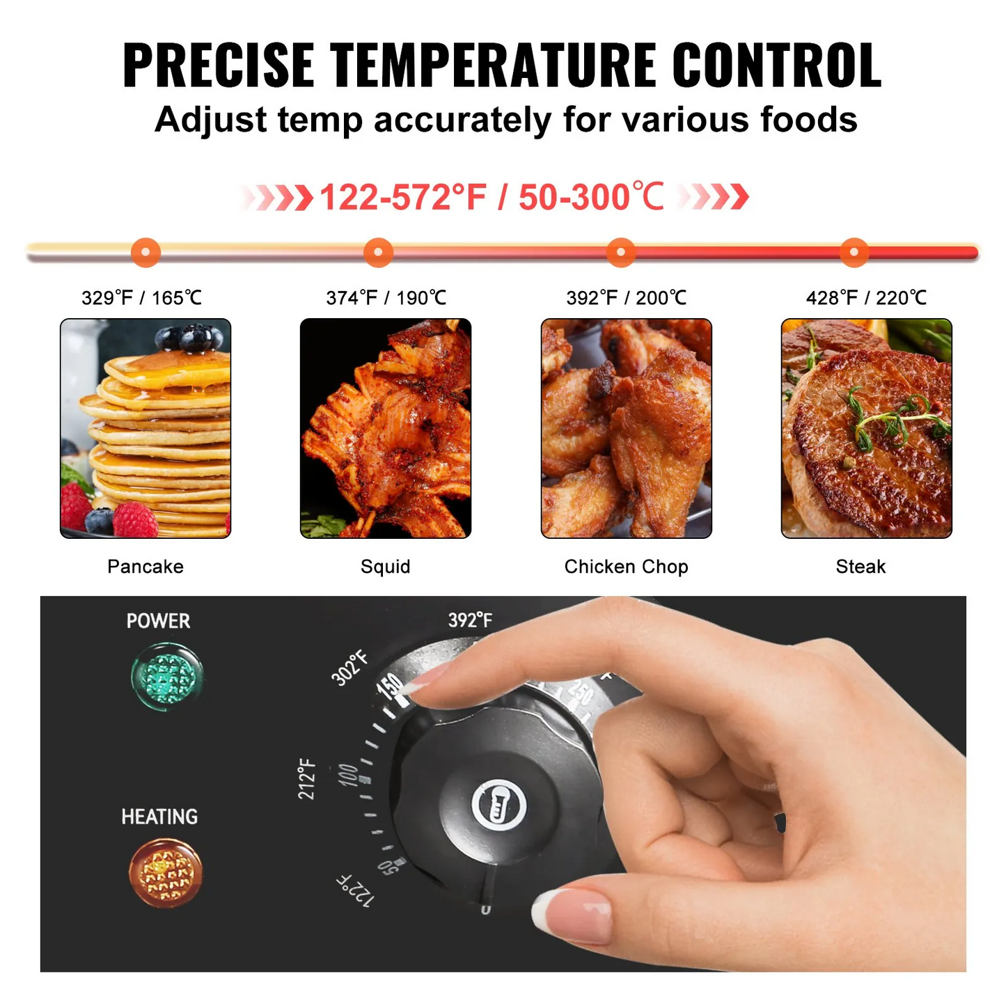 VEVOR 1600W 21" Commercial Electric Countertop Griddle Flat Top Grill Hot Plate,-$120