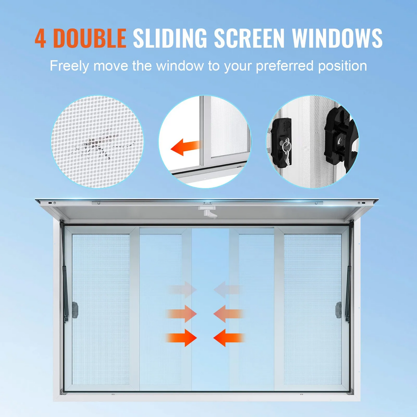 VEVOR 36"L x 36"W Concession Stand Serving Window Food Truck Service Awning,-$260