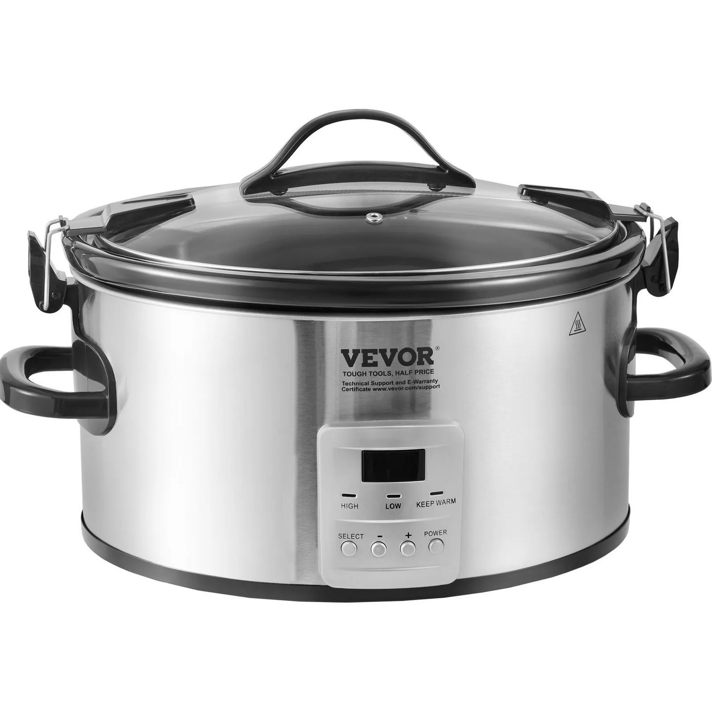 VEVOR Slow Cooker, 6QT 240W Electric Slow Cooker Pot with 3-Level Heat Settings,-$50