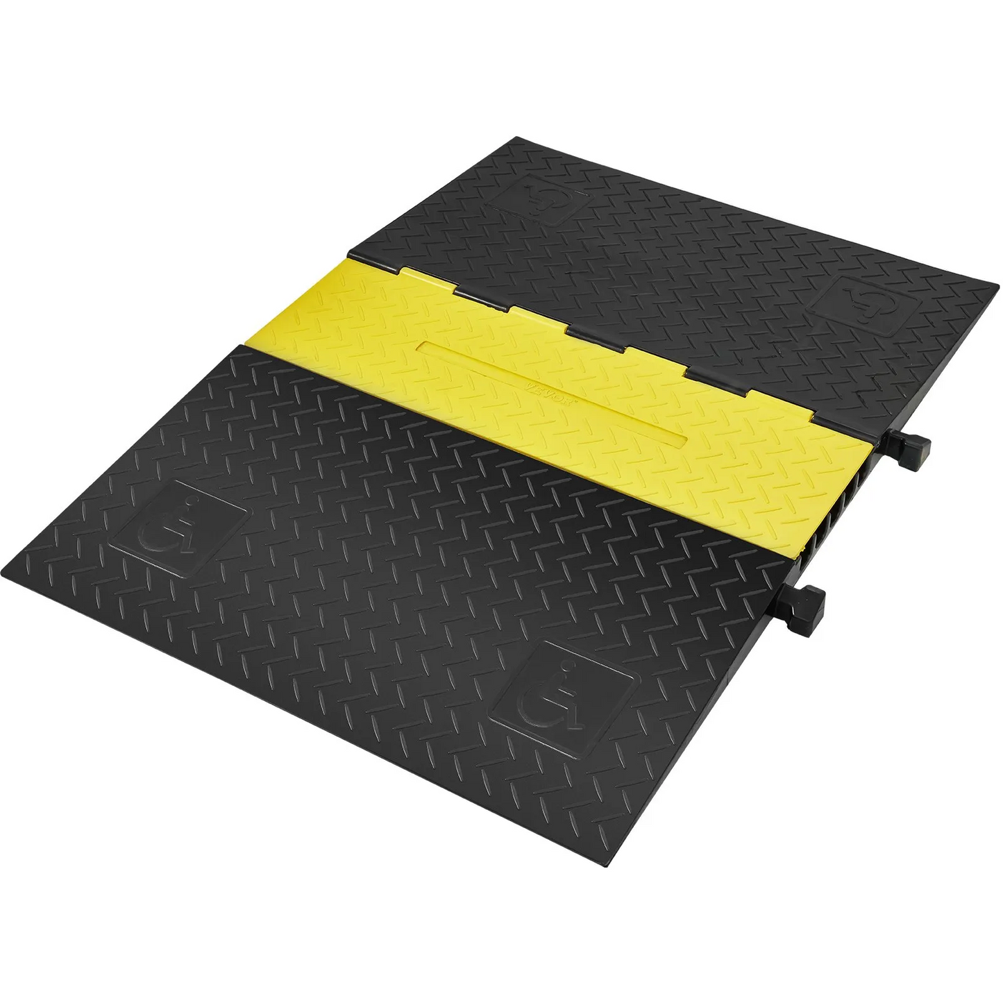 VEVOR Rubber Cable Protector Ramp, 5 Channel, 22000 lbs/axle Capacity Heavy Duty Wire Cover Ramp,-$95