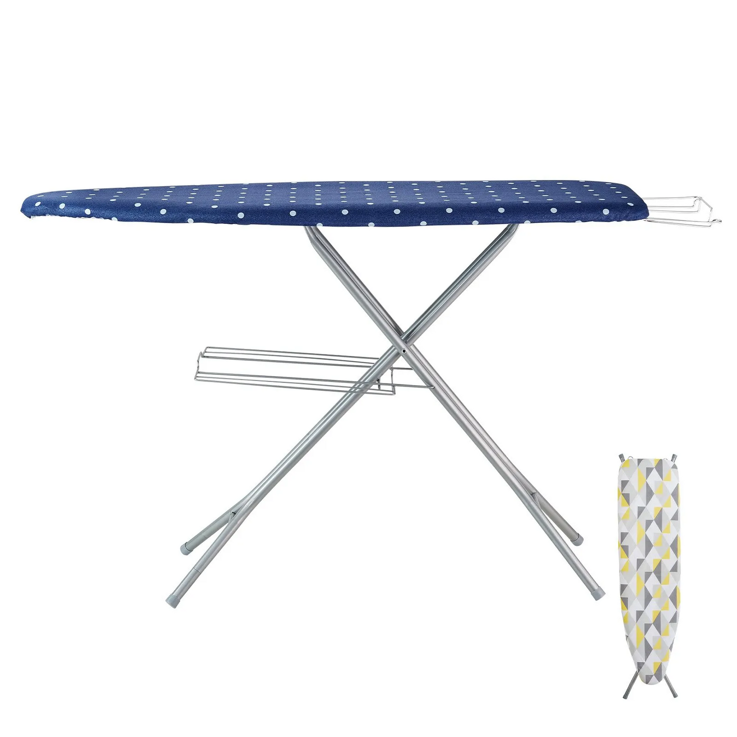 VEVOR Ironing Board with Bottom Storage Tray, Thickened 4 Layers Iron Board with Heat Resistant Cover,-$55