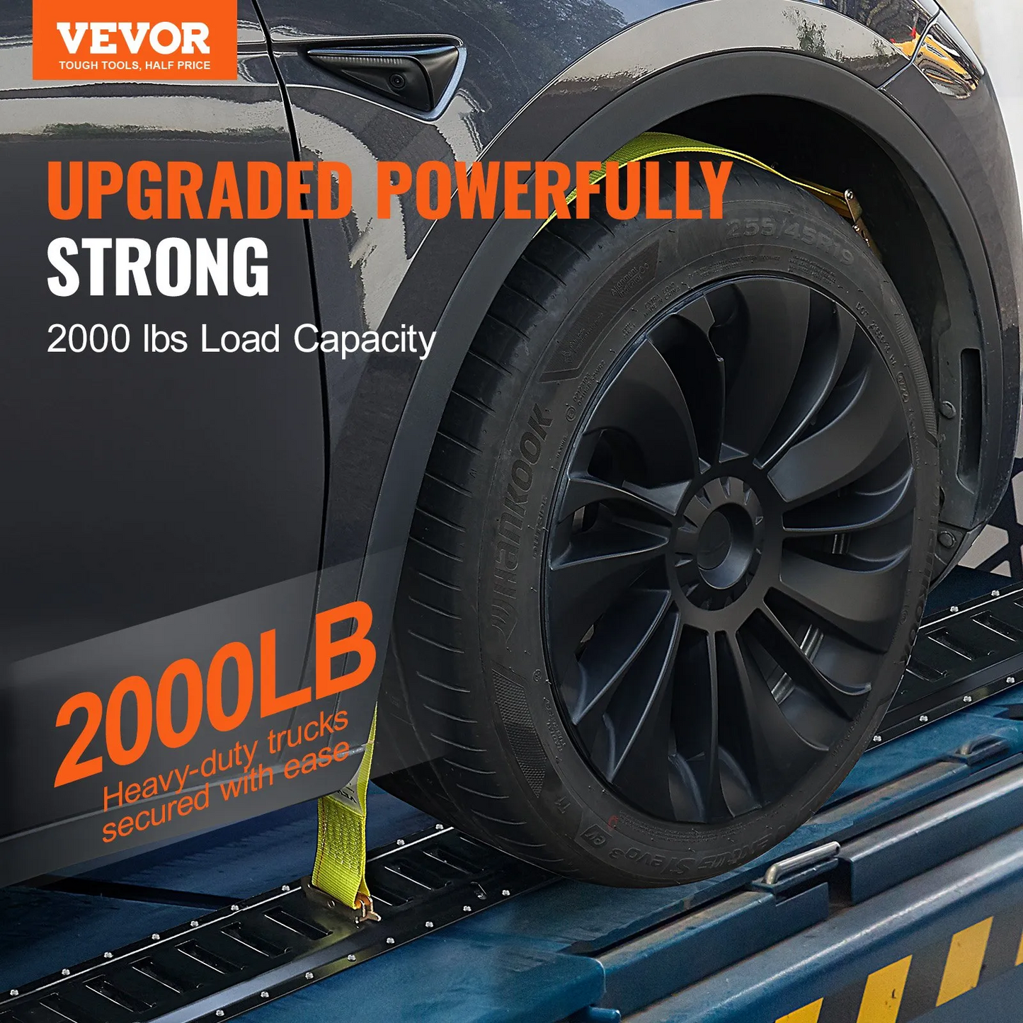 VEVOR E Track Tie Down Rail Kit, 5' Steel Rails, 4 Pack, Secure Cargo & Heavy Loads Up to 2000 lbs,-$70