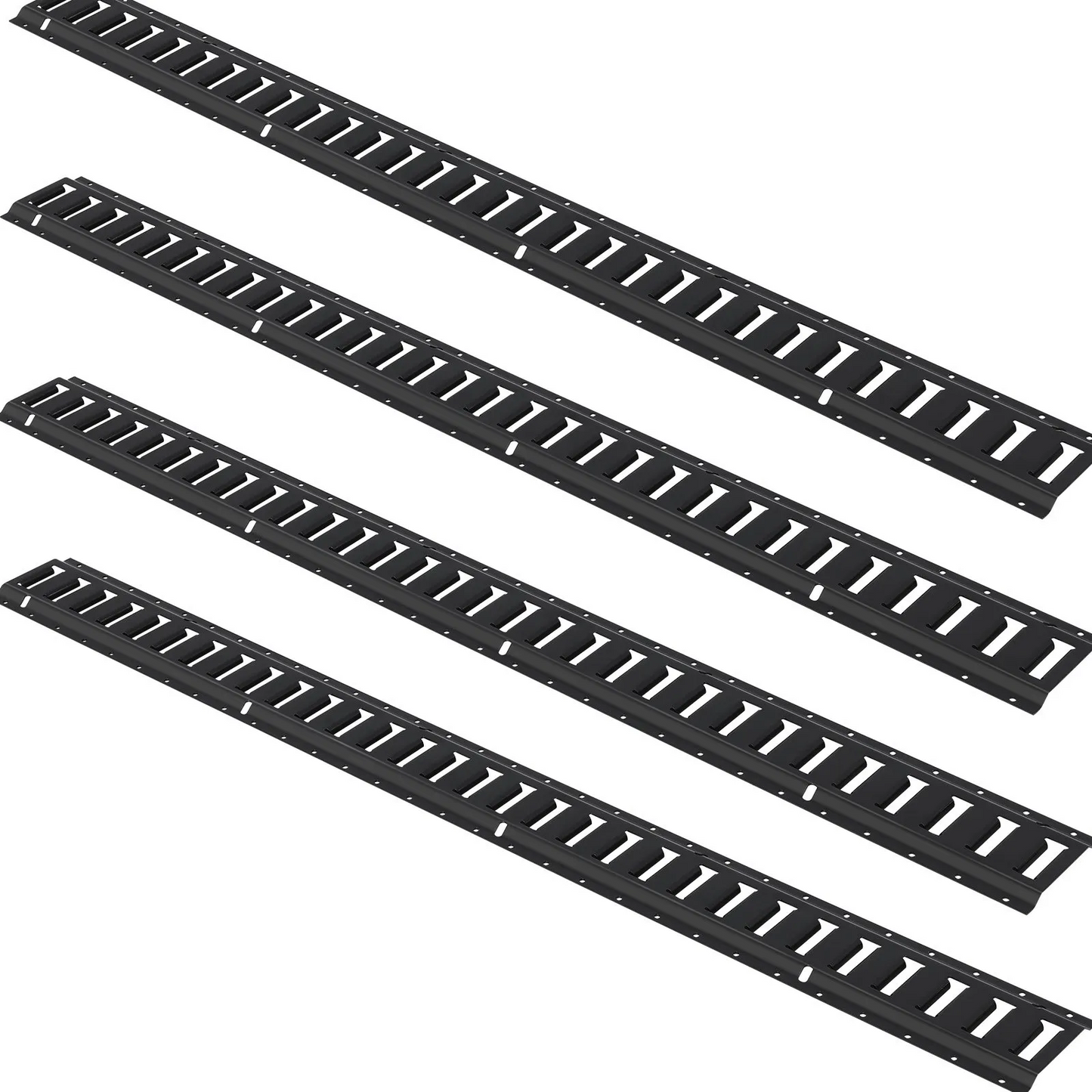 VEVOR E Track Tie Down Rail Kit, 5' Steel Rails, 4 Pack, Secure Cargo & Heavy Loads Up to 2000 lbs,-$70