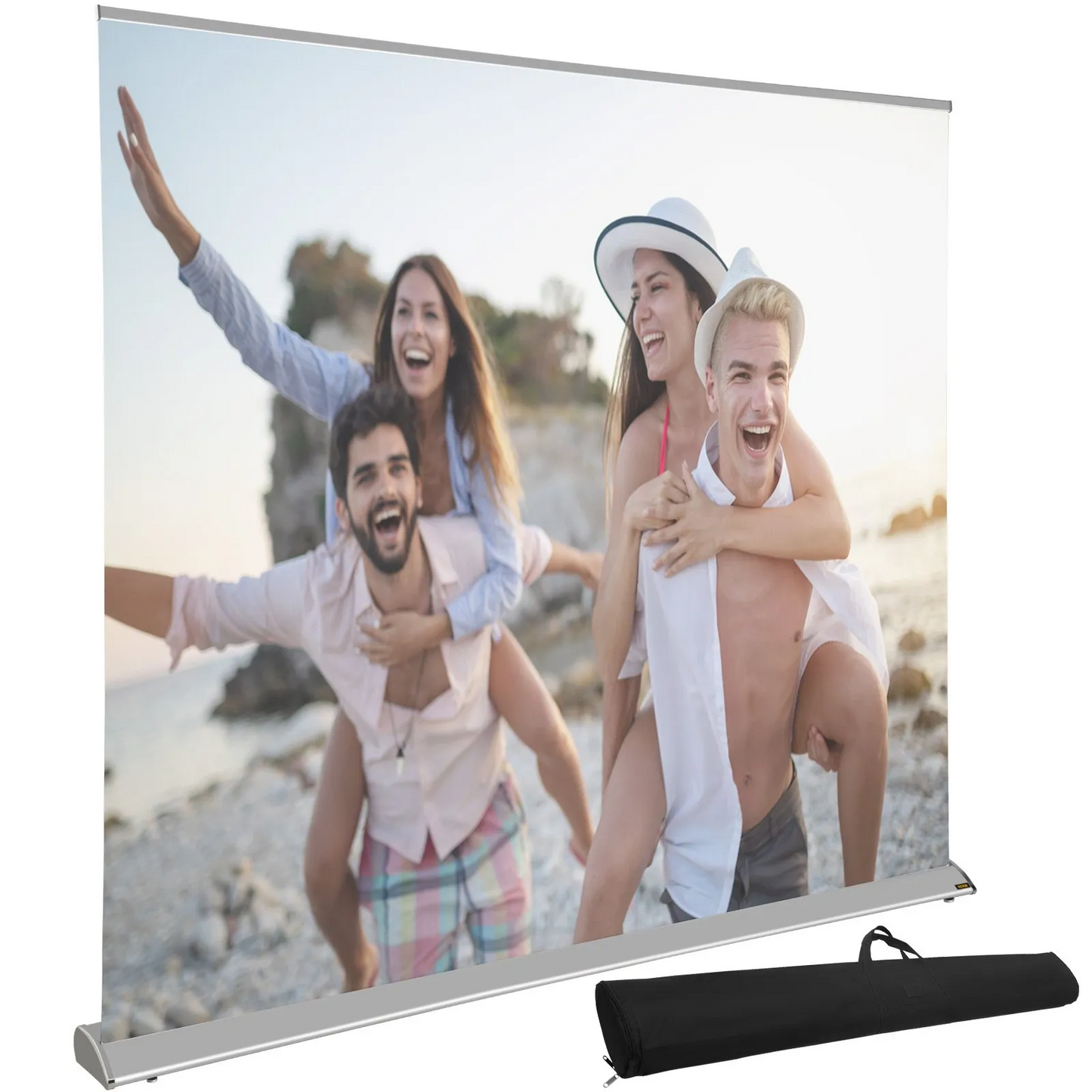 VEVOR Projector Screen, 110\" 16:9 4K/8K Ultra HDR, Pull Up Projector Screen, Rising Projection Screen,-$220