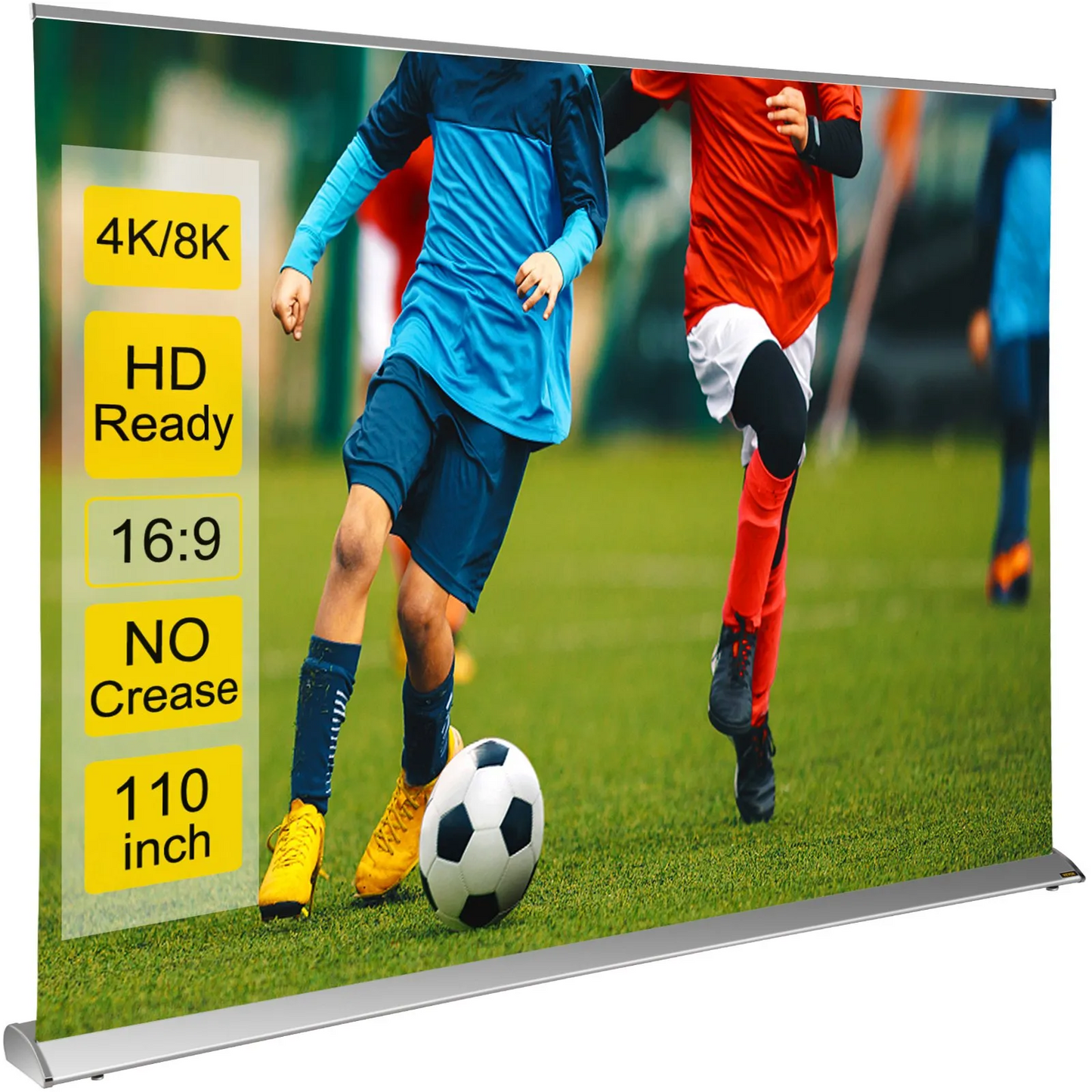 VEVOR Projector Screen, 110\" 16:9 4K/8K Ultra HDR, Pull Up Projector Screen, Rising Projection Screen,-$220