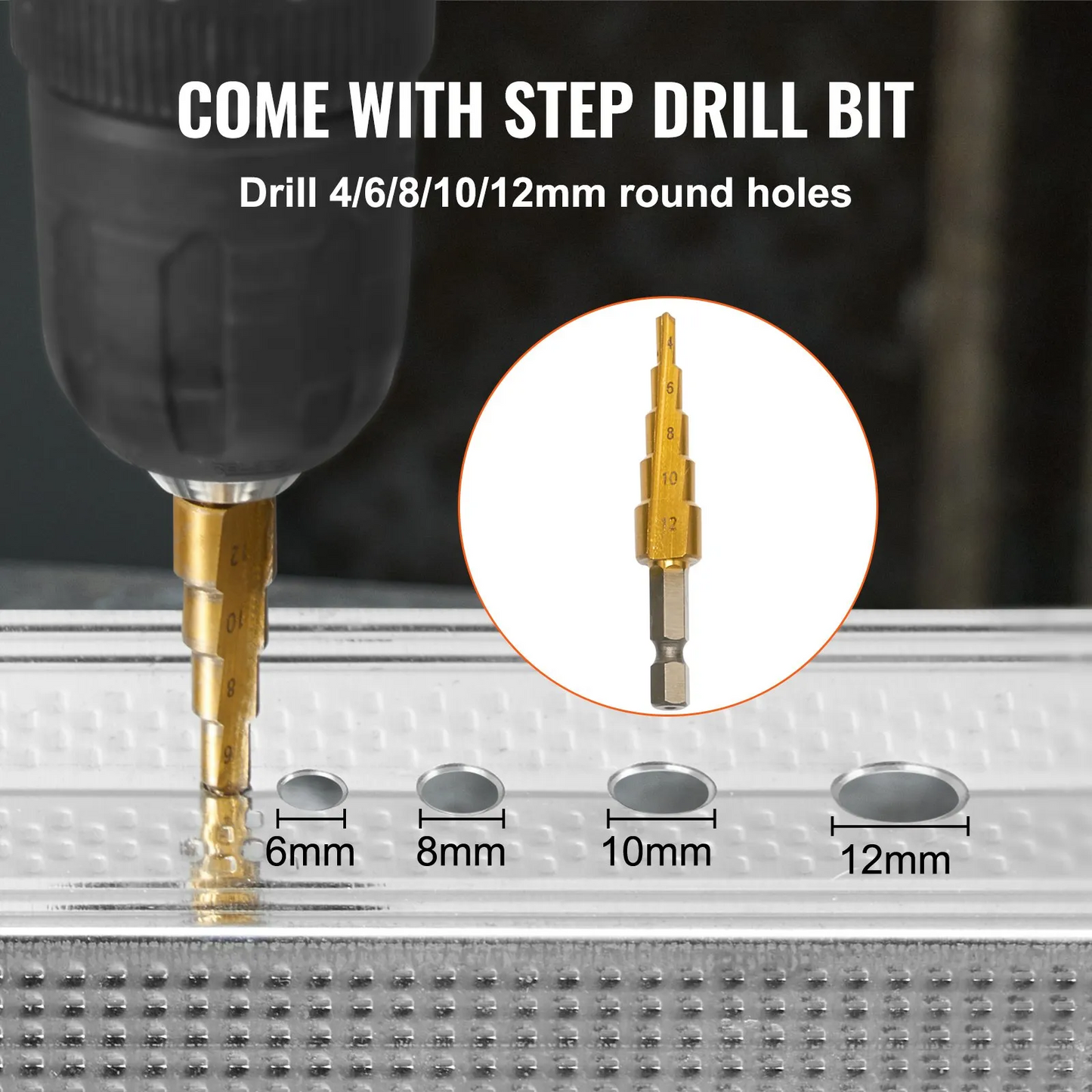 VEVOR Double Head Sheet Metal Nibbler Cutter, 360 Degree Metal Nibbler Drill Attachment w/Extra Punch and Die,-$30