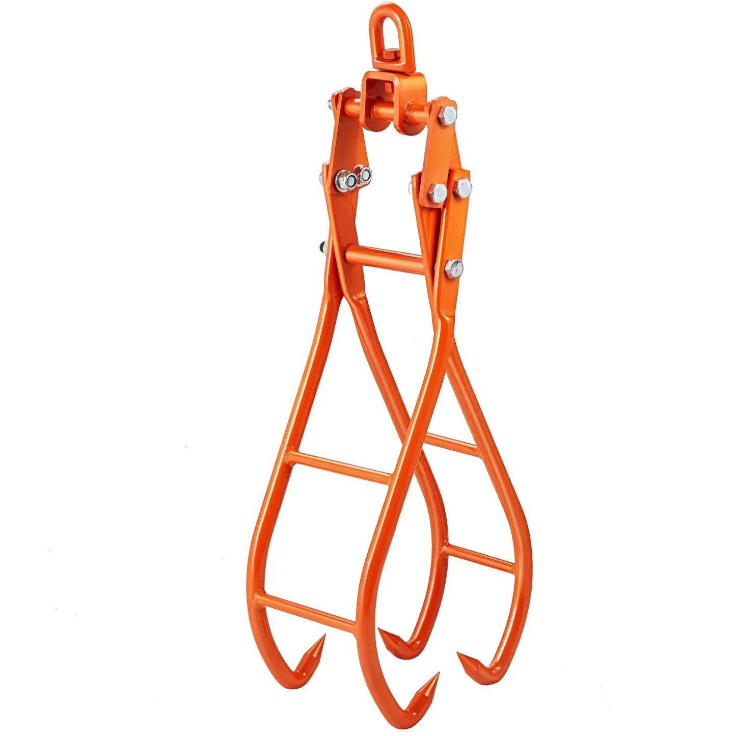 VEVOR Timber Claw Hook, 28 inch 4 Claw Log Grapple for Logging Tongs, Swivel Steel Log Lifting Tongs,-$70