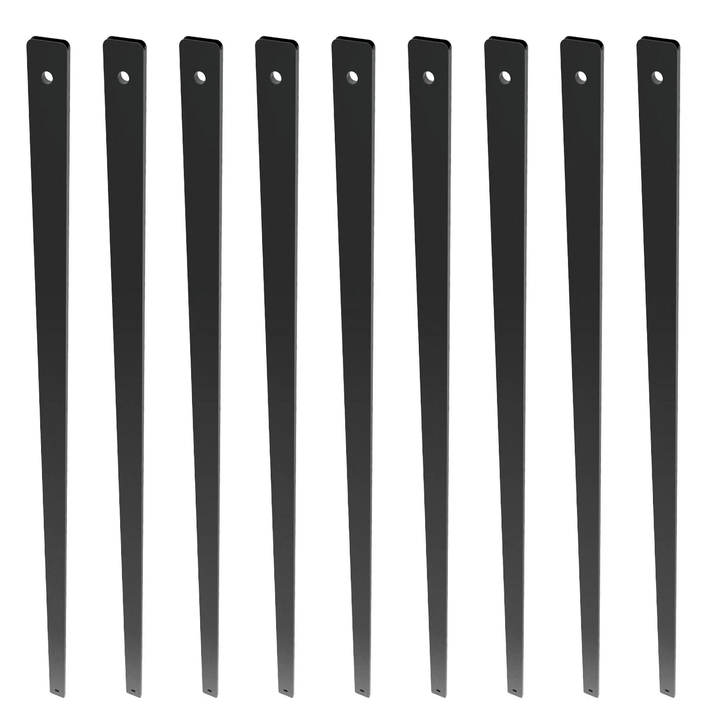 VEVOR Staircase Metal Balusters, 32.28"x1"x0.2" Flat Aluminum Alloy Decorative Banister Spindles, 51 Pack-$85