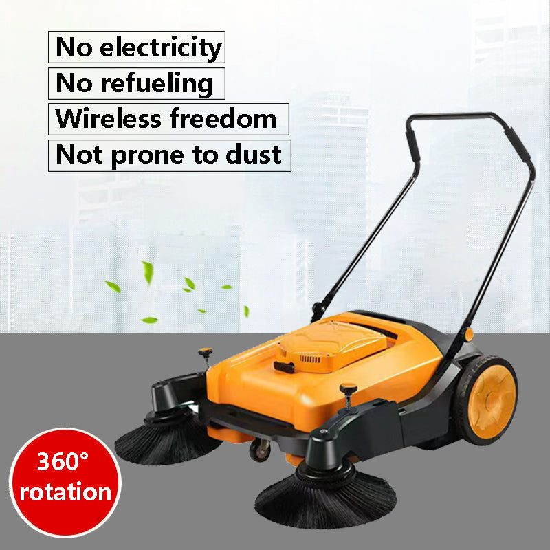 BNIB-Sweeping machine, cleaning machine, hand sweeping machine, dust collection capacity 70L