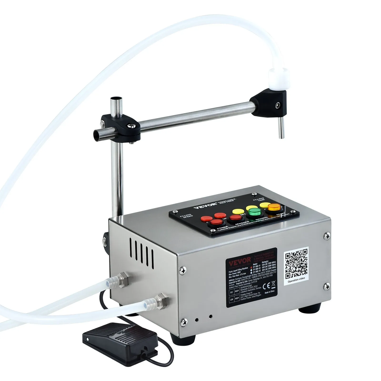 VEVOR Liquid Filling Machine, 10-4000ml Filling Capacity, Automatic Bottle Filler Machine Bottling Machine,-$60