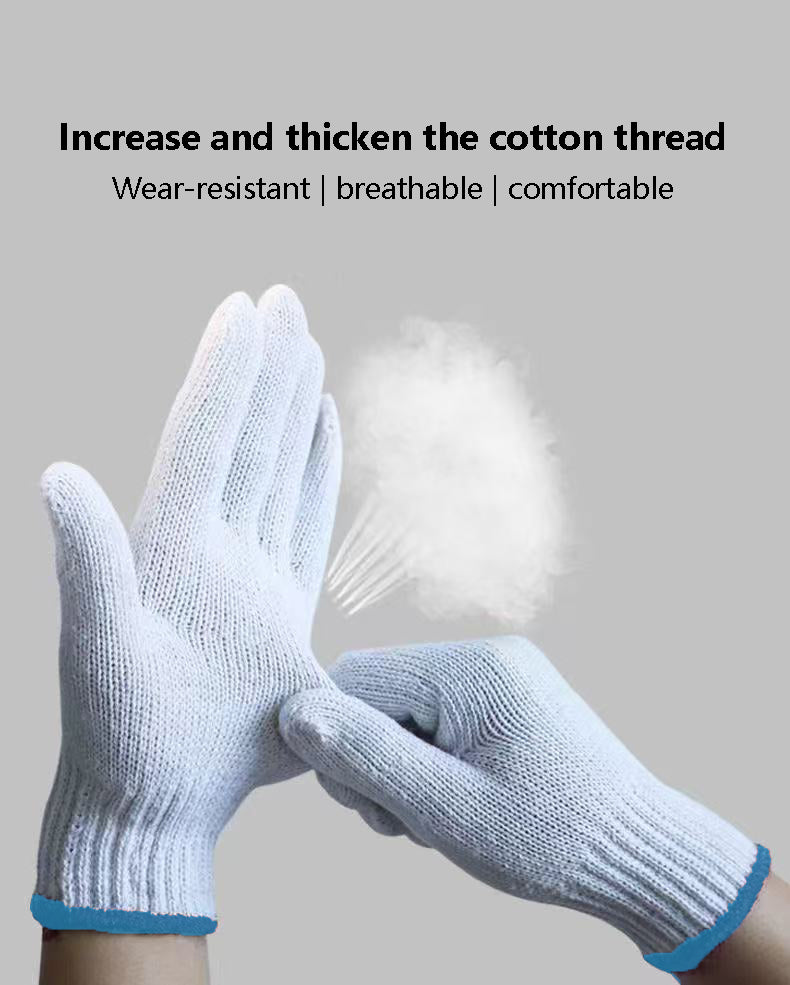 BNIB- Protective gloves, cotton gloves, thick wear gloves, high density textile gloves,-$15/12 pair
