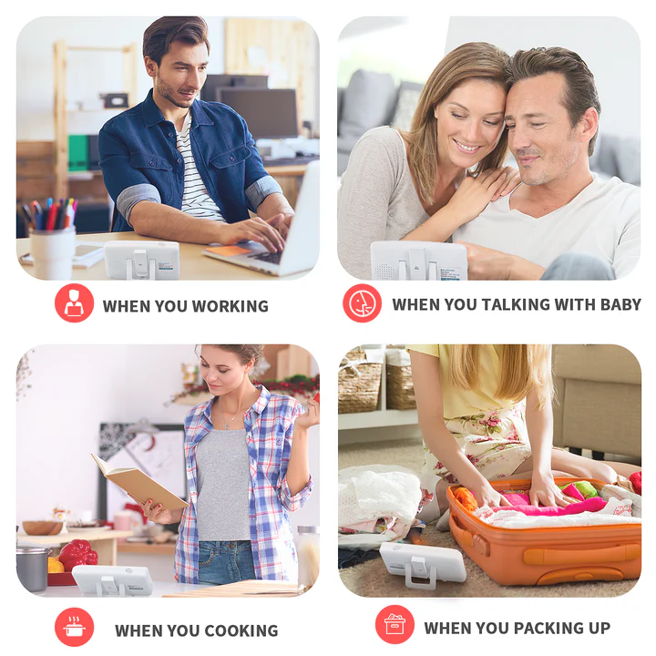 BNIB-Toguard AM30 Video Baby Monitor with Camera 3.5 Inch Screen Infant Wireless Transmission,