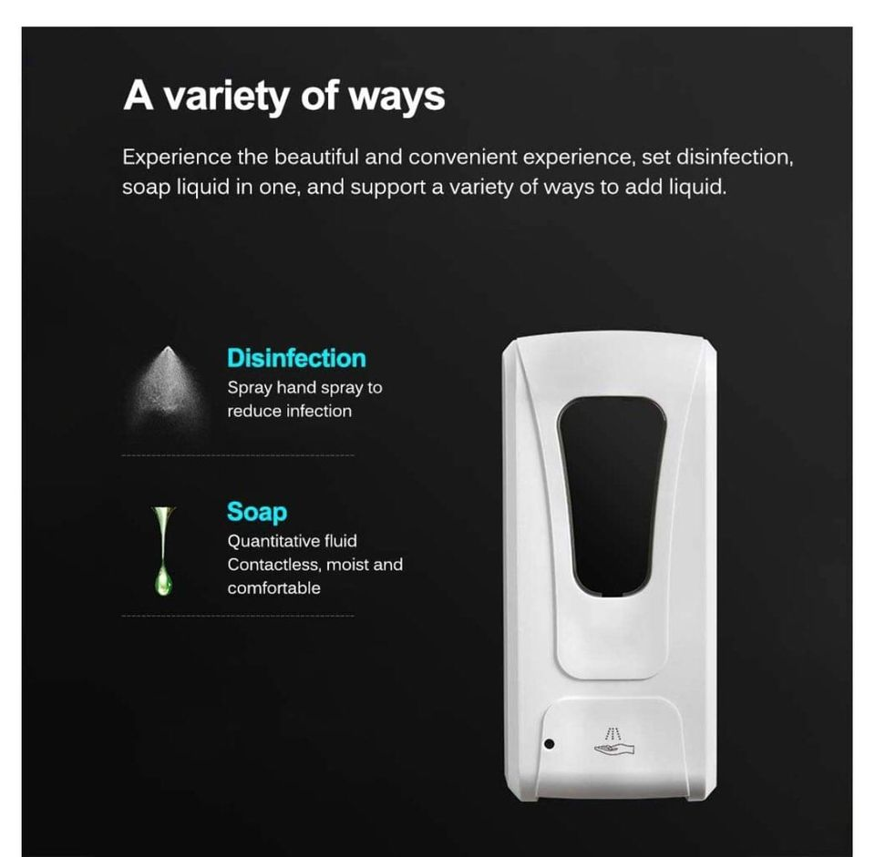 Brand New Soap Dispenser Wall Mount 1000 ML Cap, Waterproof