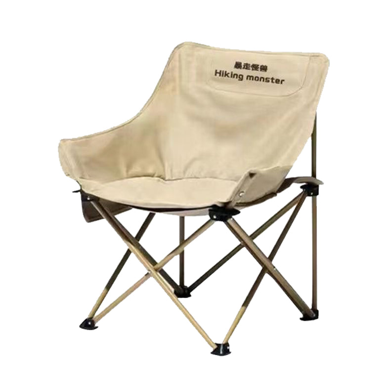 Brand newOutdoor Folding Chair, Simple Camping/Fishing Stool, Moon Chair, (Khaki)