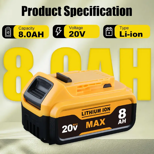 BNIB-High-Capacity 8.0Ah Replacement Battery – Compatible with 20V Max Tools,-$35