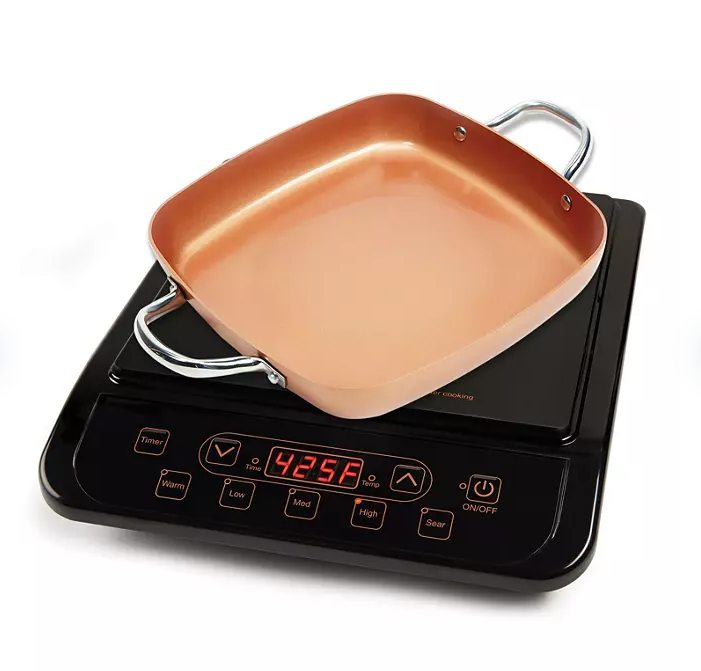 Brand new-Copper Chef Induction Cook top with Frying Pan,1300 Watts of power