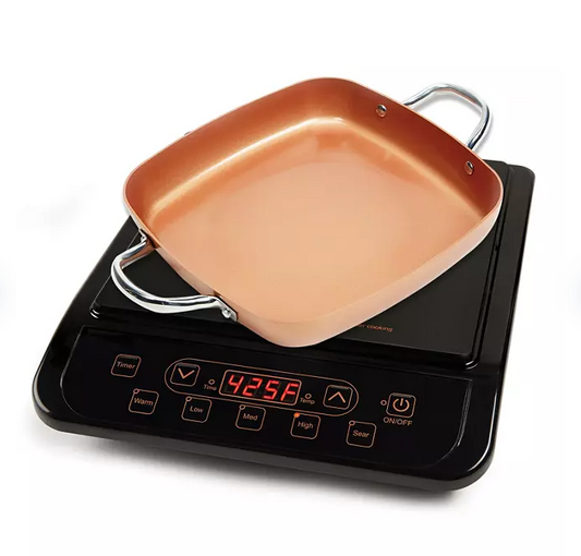 Brand new-Copper Chef Induction Cook top with Frying Pan,1300 Watts of power