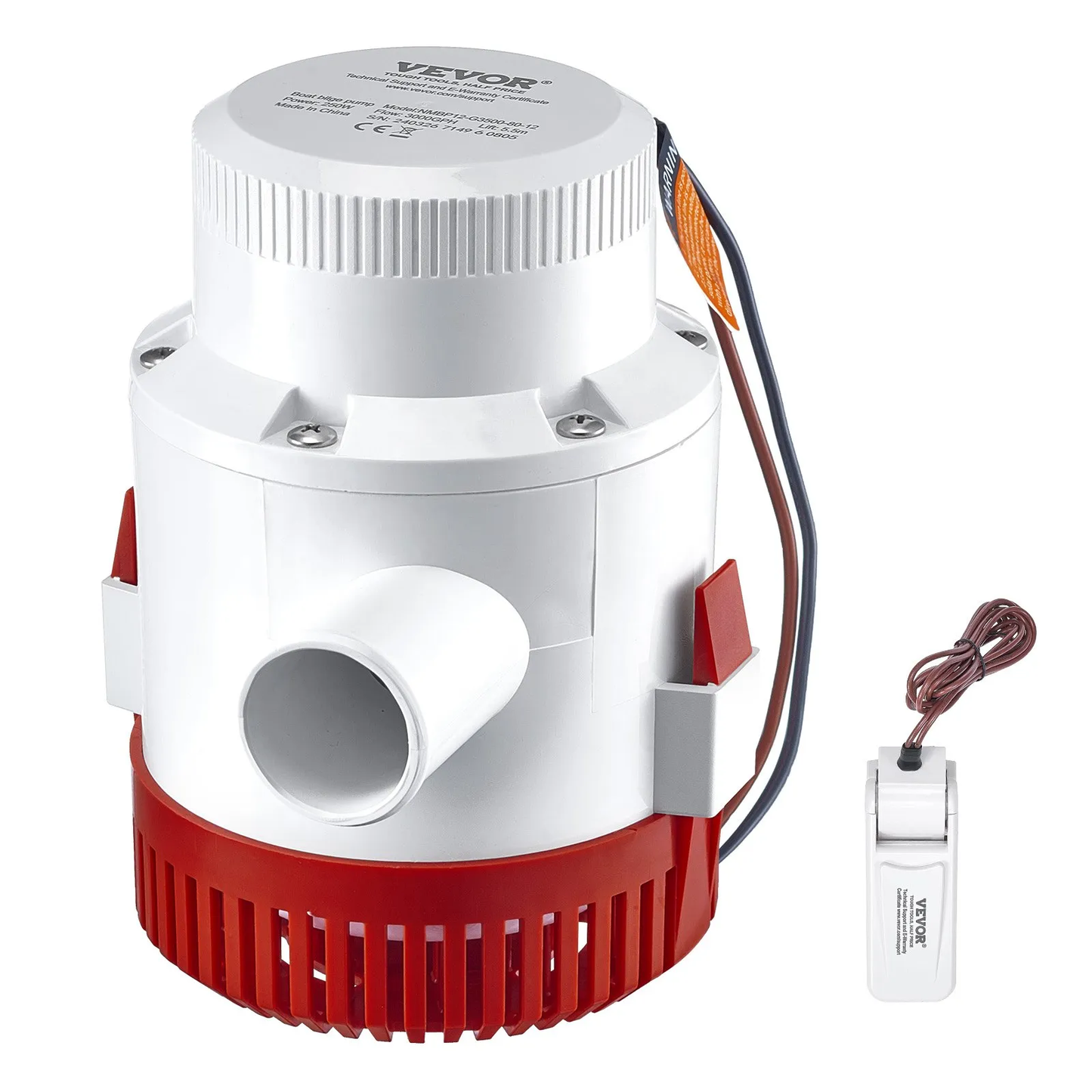 VEVOR Bilge Pump, 3000GPH 12V Automatic Submersible Boat Bilge Water Pump with Float Switch,-$50