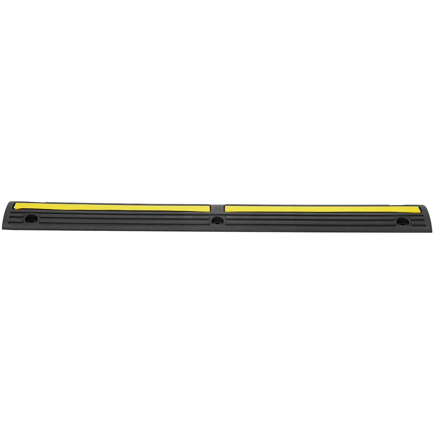 VEVOR 3.28 ft Cable Protector Ramp, 4 Pack of 1 Channel, 18000 lbs/axle Capacity Heavy Duty Rubber Speed Bumps