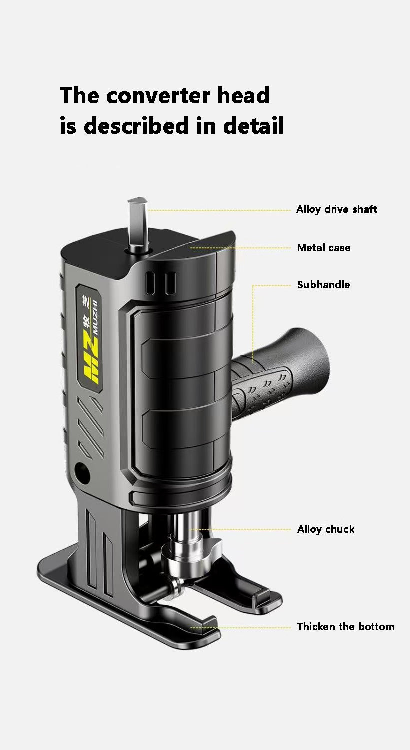 BNIB- Electric drill saw converter head, multi-function saber woodworking saw, small handheld,