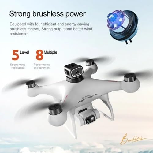 BNIB-S116 Max Drone with 4K HD Dual Camera, 360°Obstacle Avoidance, Brushless Motors,-$70